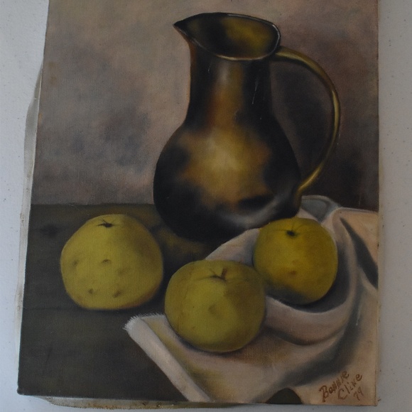 Apple Painting by Bonnie Cline 1979